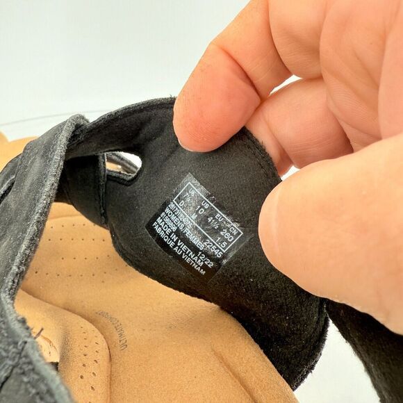 Clarks Giselle Beach Strappy Cork Wedge Heel Platform Sandals Black Size 10M - Picture 13 of 14